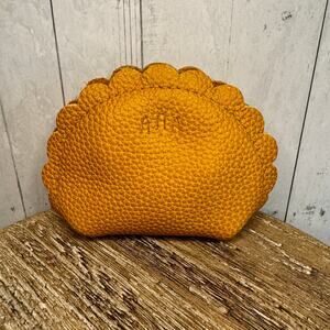 Portland Leather Marigold Pouch SUNSHINE PLG FAST SHIP Yellow Purse Organizer
